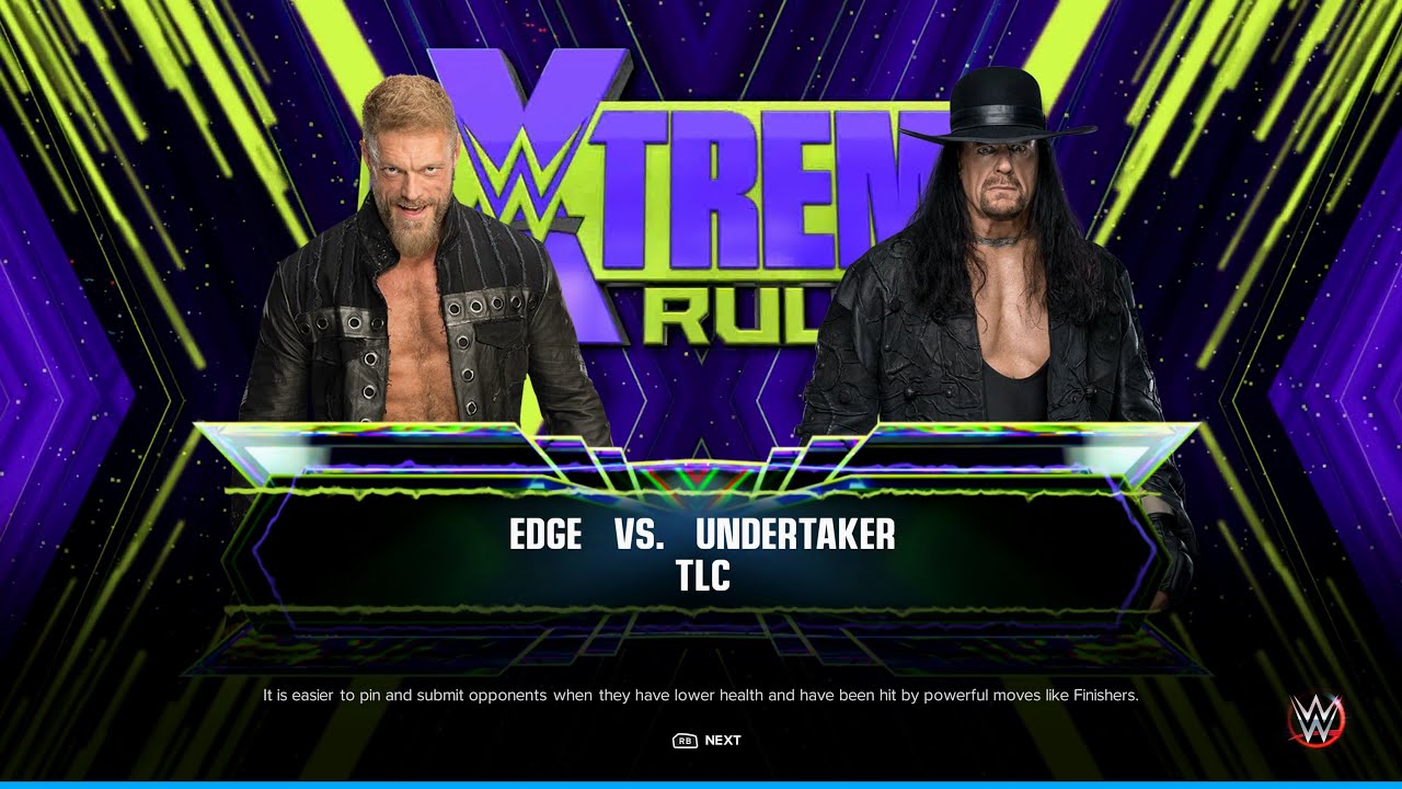 WWE 2K23 PC - Edge VS Undertaker - TLC [4K60FPS]
