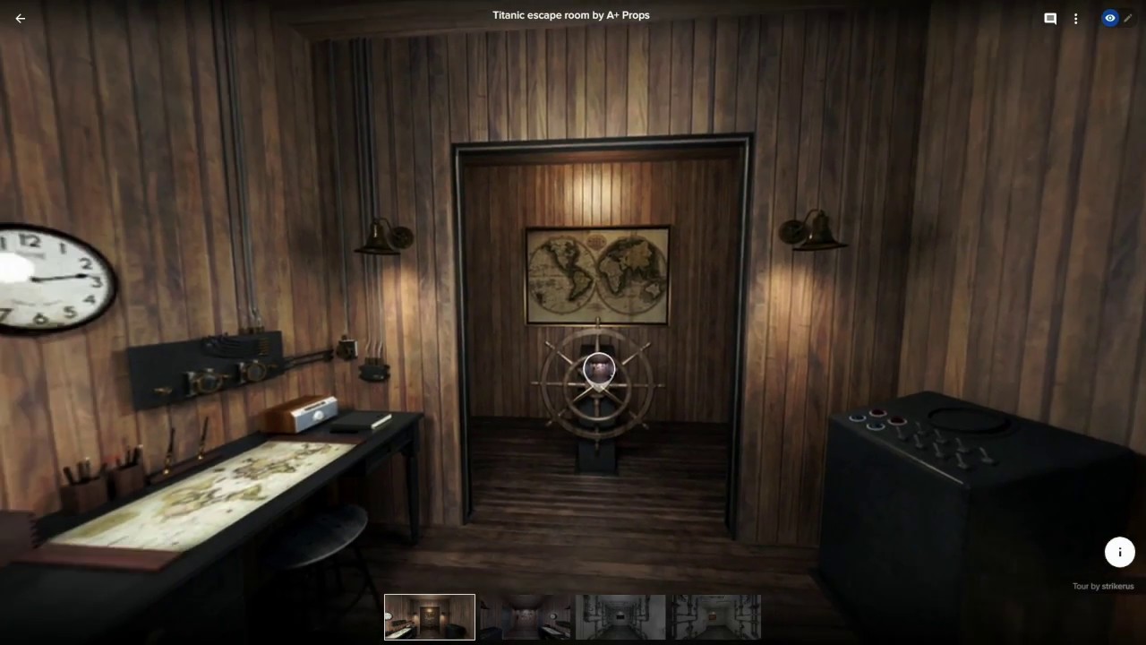 Titanic turnkey escape room by A+ Props | 3d tour