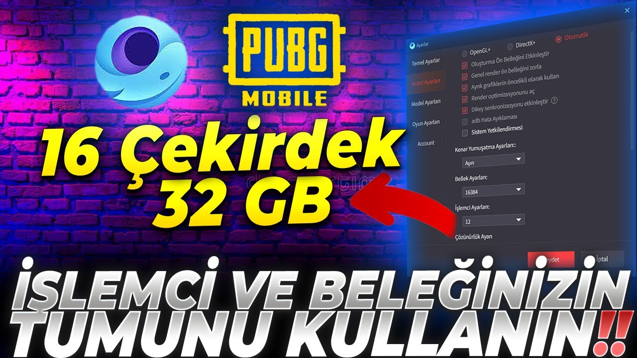 GAMELOOP PERFORMANS AYARLARI ! TÜM İŞLEMCİ ÇEKİRDEKLERİNİZİ VE BELLEĞİNİZİ KULLANIN !