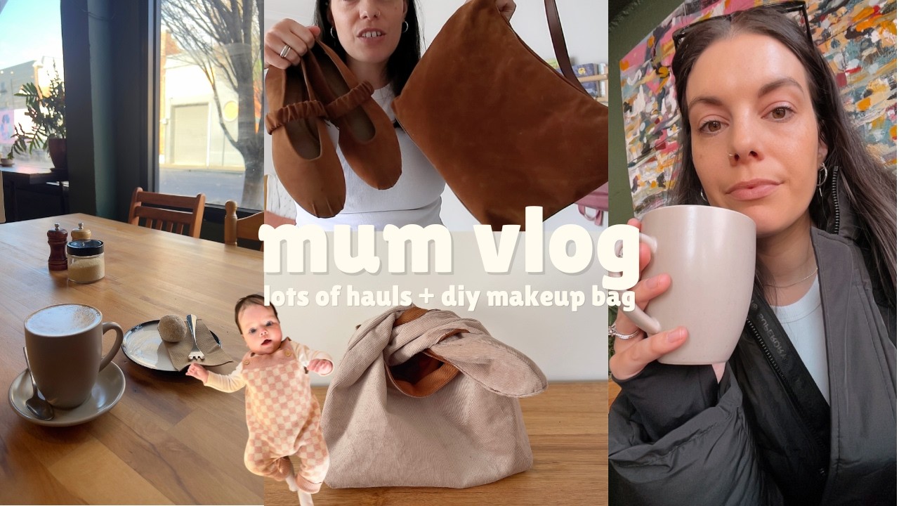MUM VLOG: lots of hauls, sewing my own makeup bag, a solo day out + i got the job!