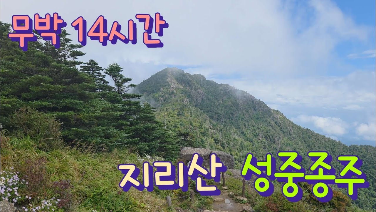 지리산 성중종주 발목과 바꾼 무박 14시간