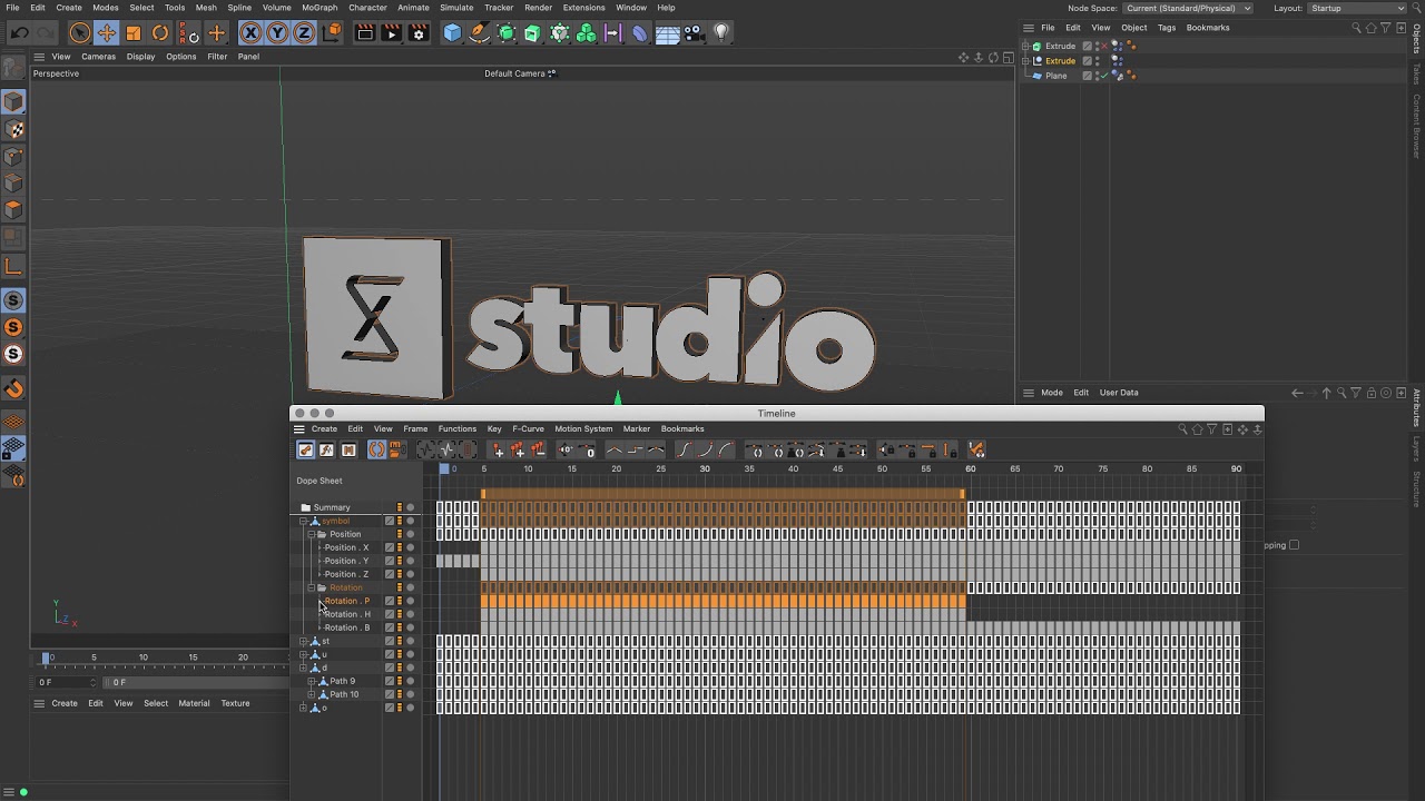 Cinema 4D: Export FBX with Dynamics Based Animation (R23)