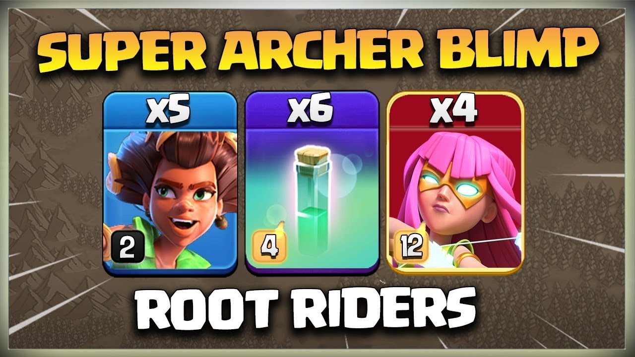 Th15 Super Archer Blimp Root Riders = Easy 3 Star Attack! Best TH15 Attack Strategy in coc