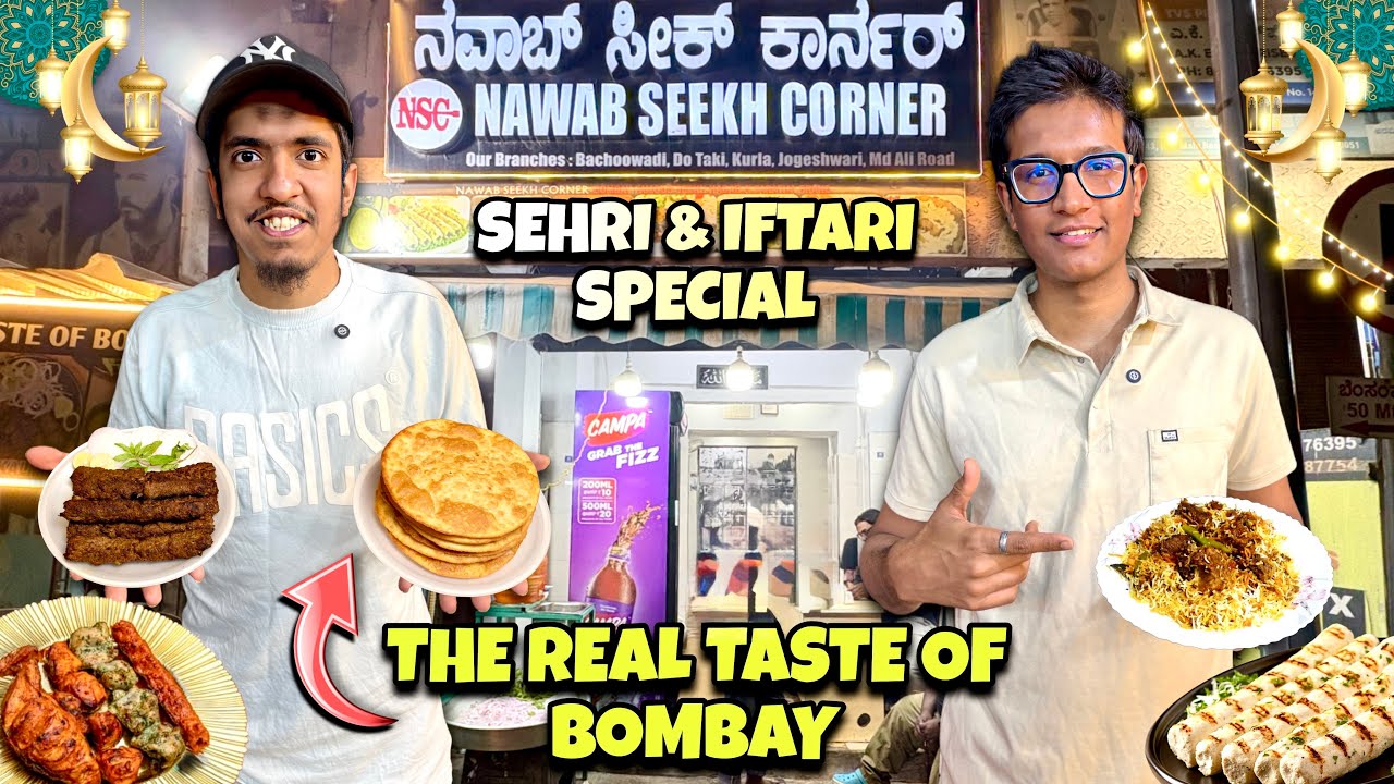 Shivajinagar Bangalore Ramadan Special Iftari & Sehri Spot | Nawab Seekh Corner Bombays Real Taste