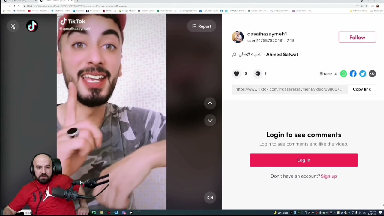 ردة فعل ماهركو علي فديوهات التيك توك و يهاجم شخص يضع قران و راقص في نفس الوقت 😱