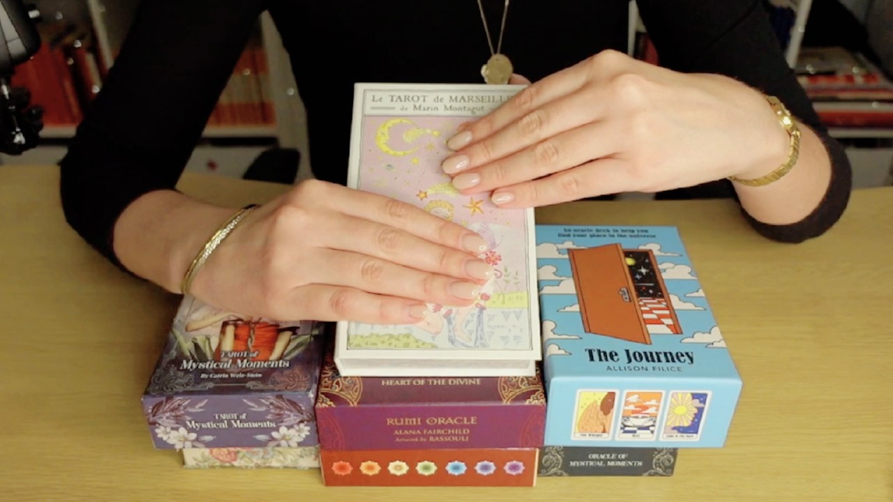 🌙  Soft Spoken ASMR | Tarot Deck Collection Show and Tell 🃏✨