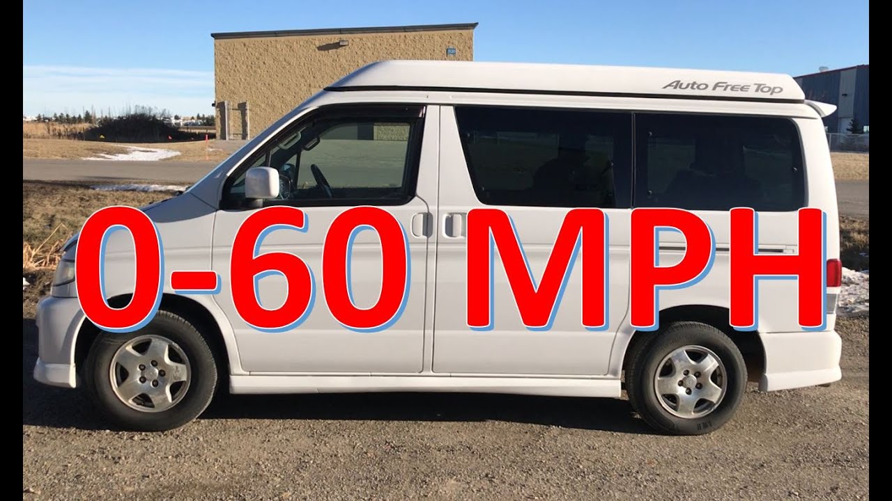 Mazda Bongo Camper Van 0-60 mph acceleration runs