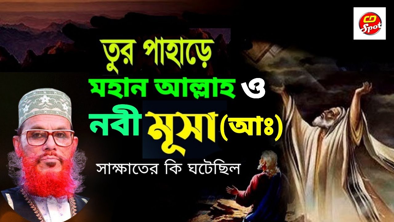 তুর পাহাড়ে মহান আল্লাহ ও নবী মুসা (আঃ) সাক্ষাতের কি ঘটেছিল  । আল্লামা  সাঈদী। allama Sayedee er waz