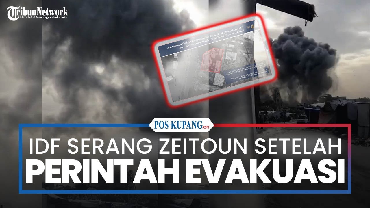 IDF Serang Infrastruktur Hamas Setelah Peringatan Evakuasi di Wilayah Zeitoun Gaza