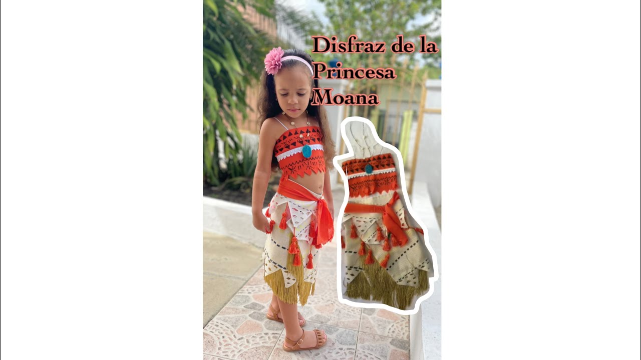 Disfraz de Moana /pasó a paso /disfraz casero / makeup Diosmy