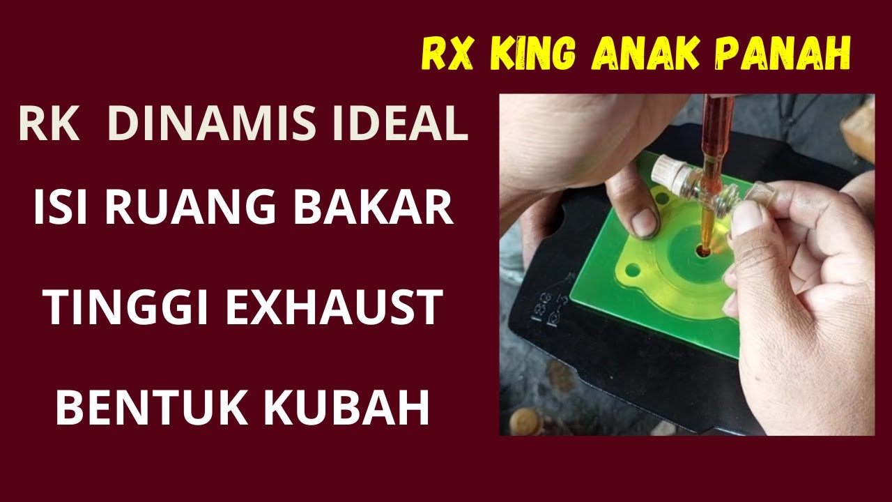 TUTORIAL MODIF HEAD CYLINDER SESUAIKAN RASIO KOMPRESI DINAMIS, TERHADAP TINGGI LUBANG EXHAUST.