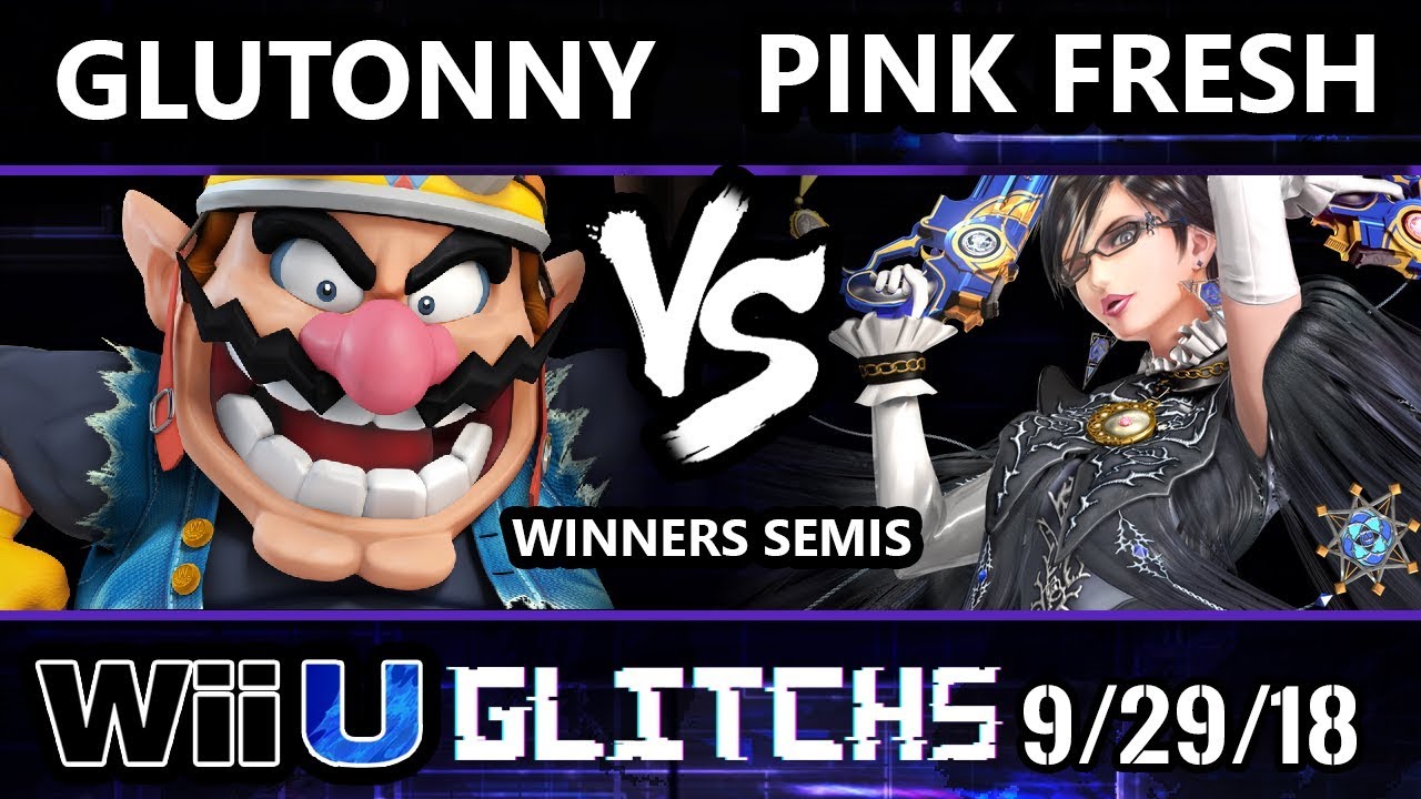 Glitch 5 Smash 4 - orKsGP | Glutonny (Wario) Vs. VGBC | Pink Fresh (Bayonetta) Wii U Winners Semis