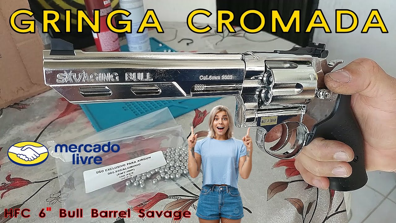 UNBOXING Revólver Cromado Magnum 357 6