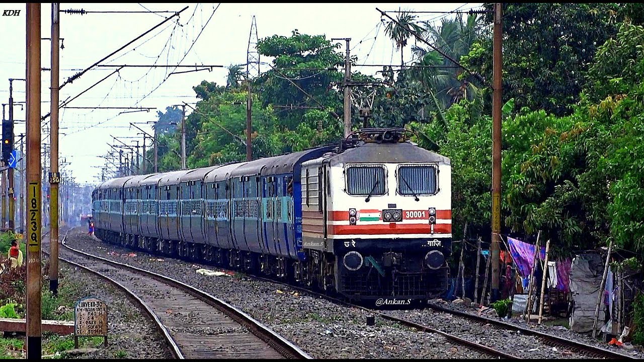 8 in one : WAP5 ( GZB as well as BRC) compilation with different trains of INDIAN RAILWAYS [HD]