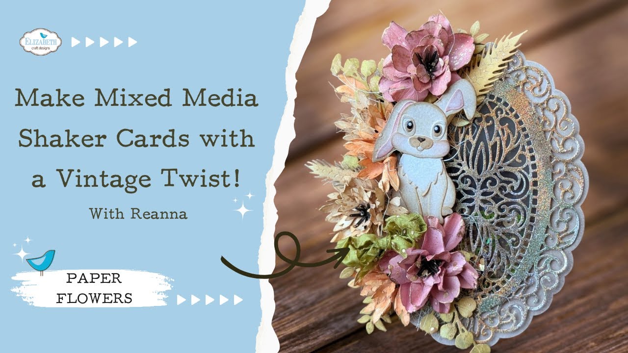 Make Mixed Media Shaker Cards with a Vintage Twist