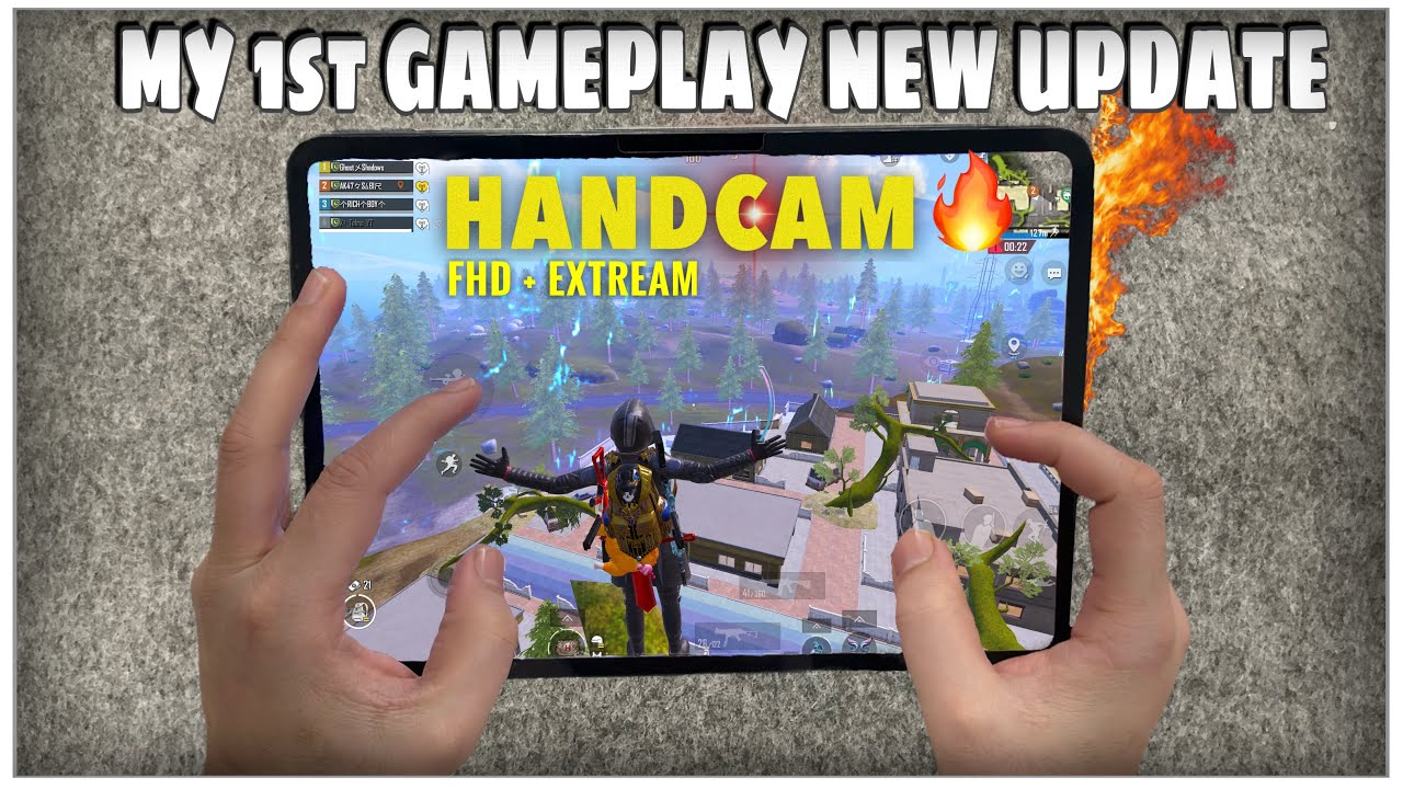  IPAD PRO M4 HANDCAM PUBG | GAMEPLAY 4.2 UPDATE PUBG TEST 🔥 best custom hud bgmi ipad | 120FPS FHD