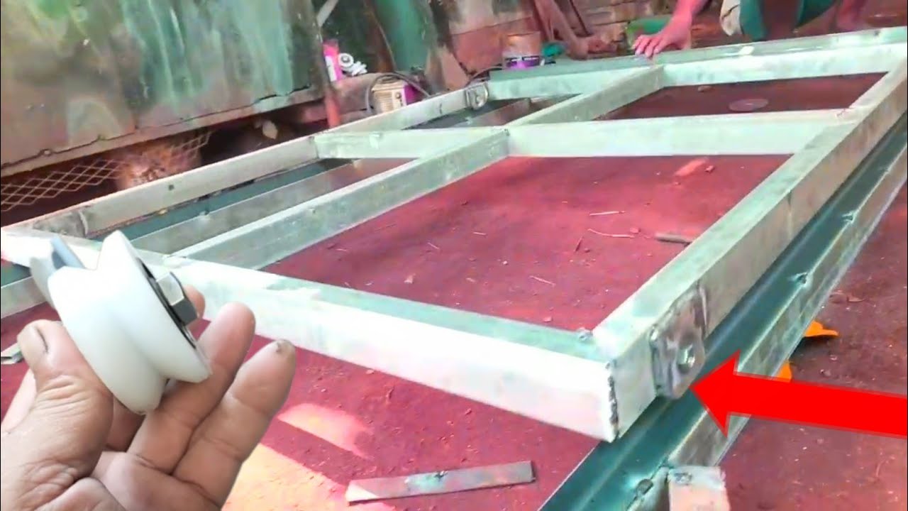 CARA MEMBUAT KANOPI SLIDING SENYAP PAKE RODA NILON