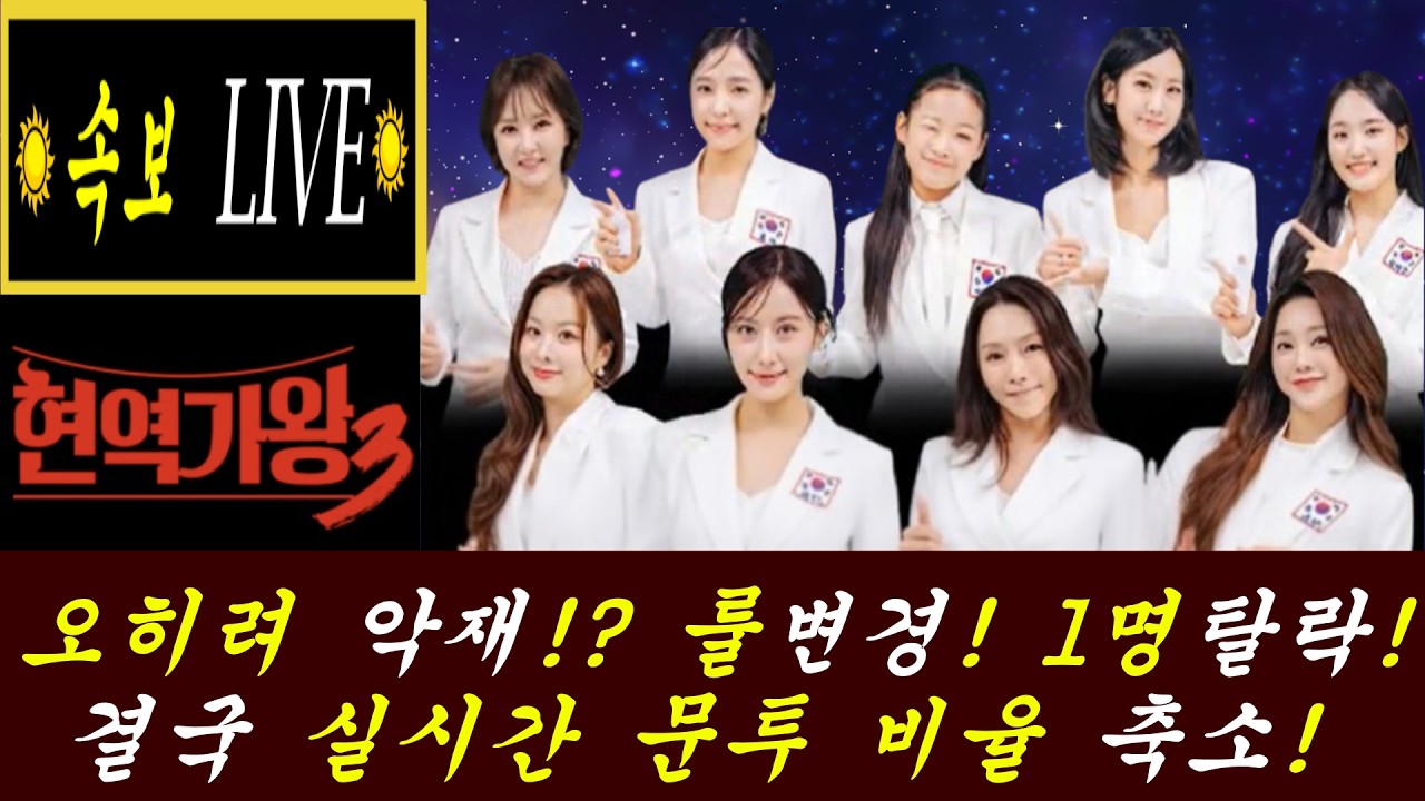 현가1,2와 전혀 다른 결승전 점수 배점!/과연 무엇 때문에 룰변경!? 1명 탈락!?/오히려 '현역가왕3' 악재 될까!?