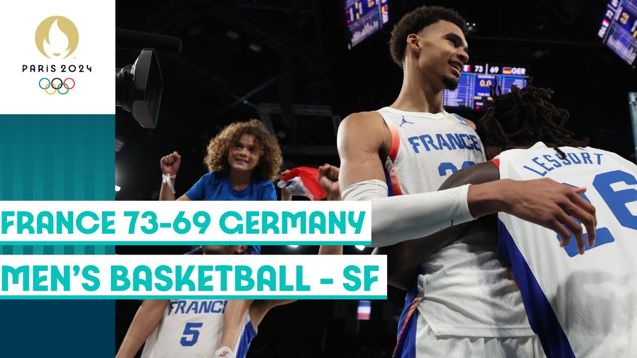 🇫🇷France defeat Germany 🇩🇪 to secure a final spot in Men's Basketball | Paris 2024 Highlights