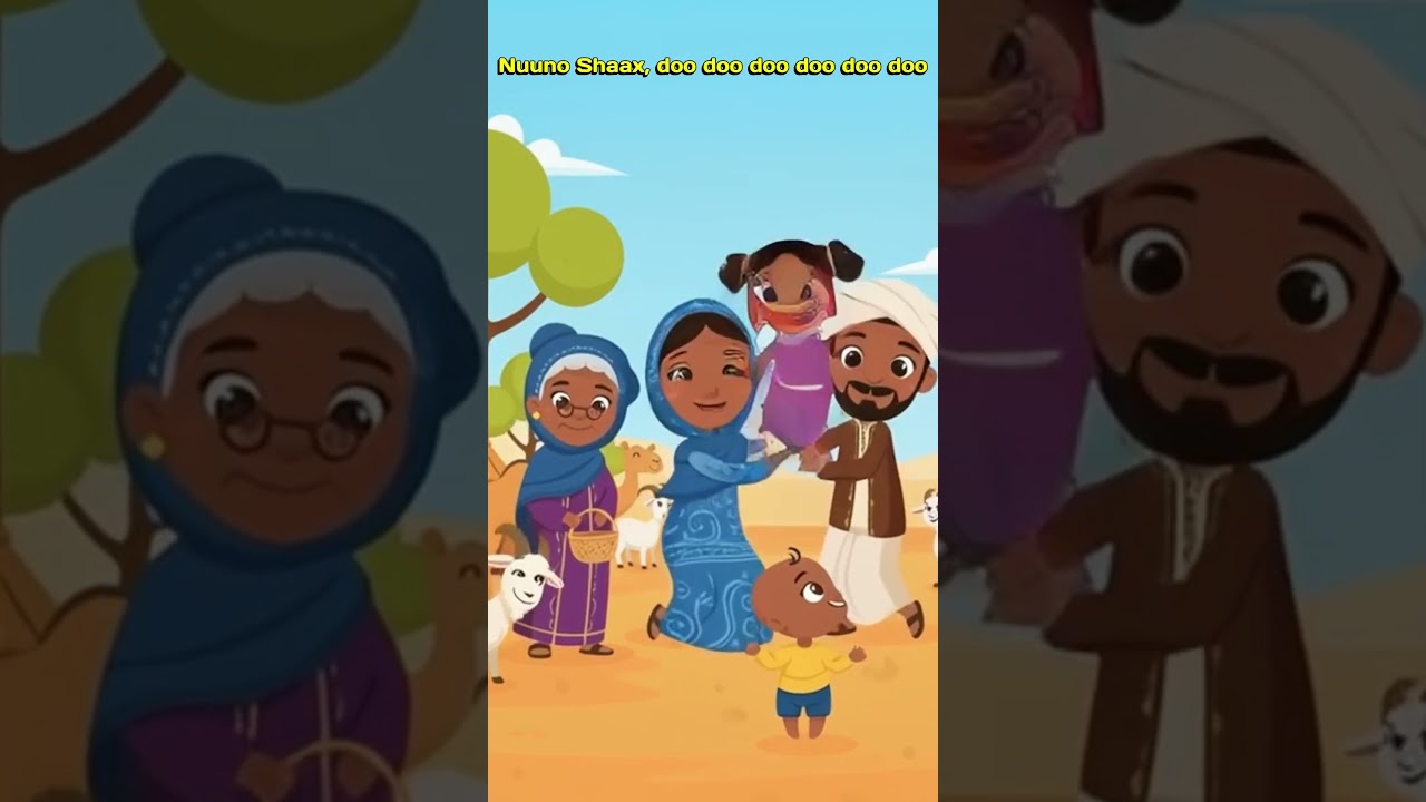 BABY SHARK - SOMALI STYLE (HOOYO SHAAX) #kidsstory #somali #familystory Hees caruureed somali