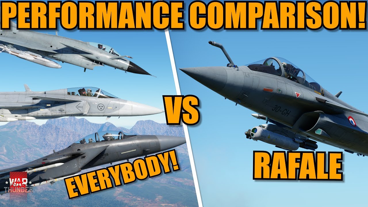Rafale против других истребителей! Сравнение характеристик! Лучше, чем ожидалось? - War Thunder