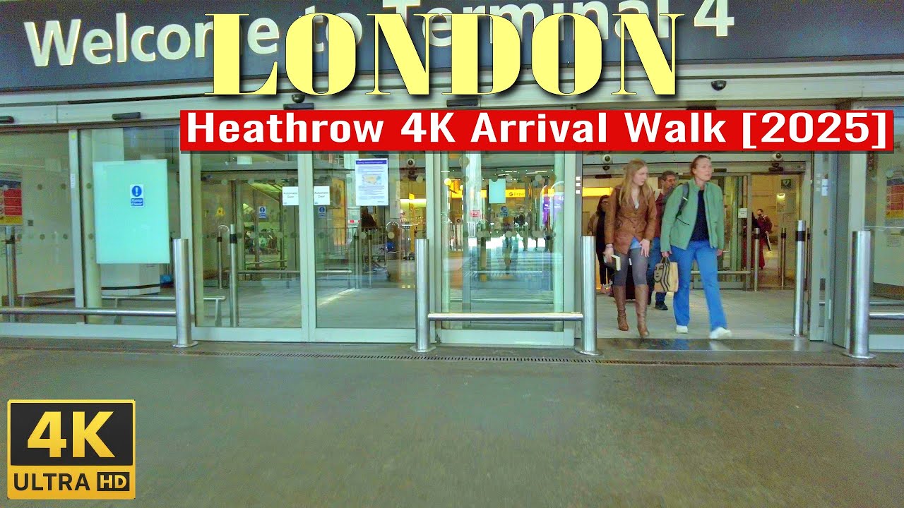 London Heathrow Terminal 4 | 4K Arrivals Walking Tour [2025]
