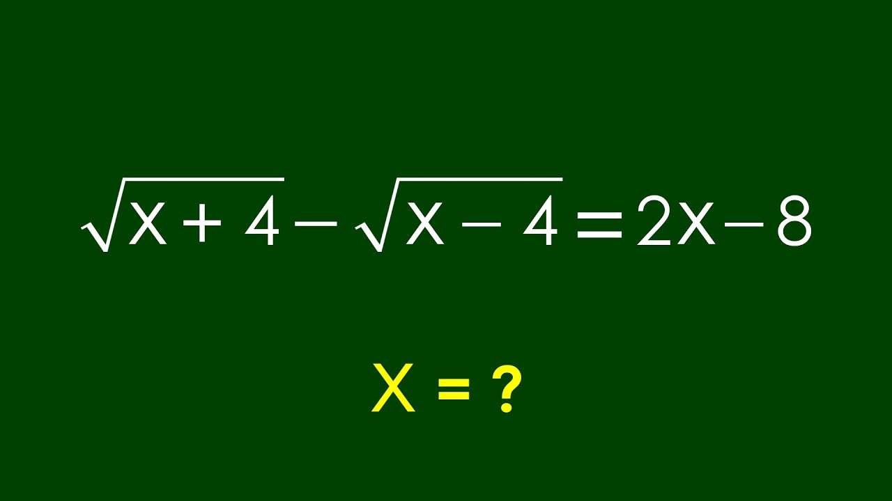 A Nice Algebra Problem | Math Olympiad x = ?