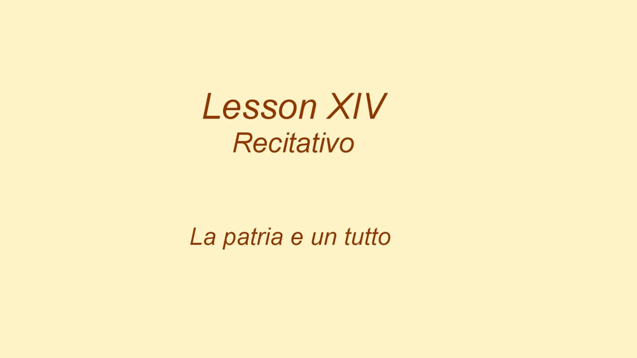 Vaccai Metodo pratico di canto italiano - Lesson XIV Recitativo (21)