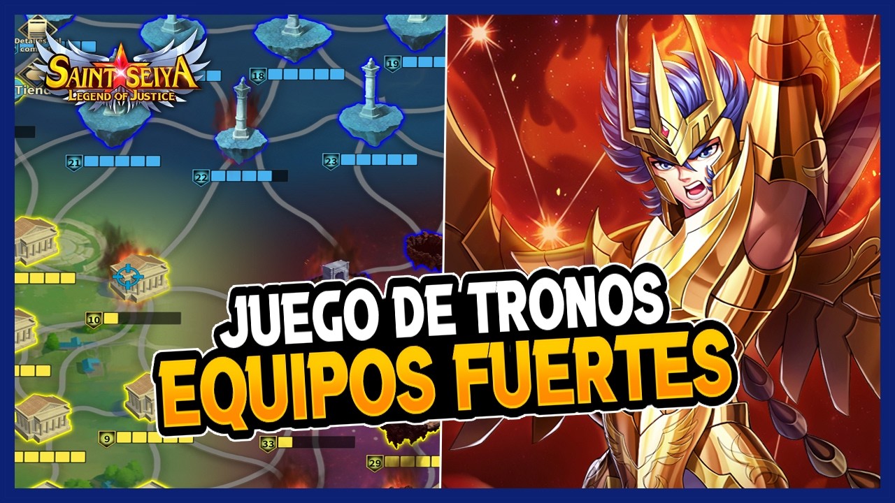 GUERRA de TRONOS (GvG) : MEJORES PERSONAJES y COMBOS | Saint Seiya Legend of Justice