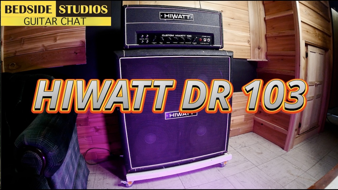 HIWATT DR103 and odd SE 4123 cab ,BEDSIDE STUDIO guitar chat