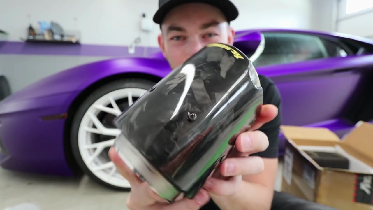 TheStradman Unboxing Forged Carbon Exhaust tips X Lamborghini Aventador LP700-4 X Fi EXHAUST