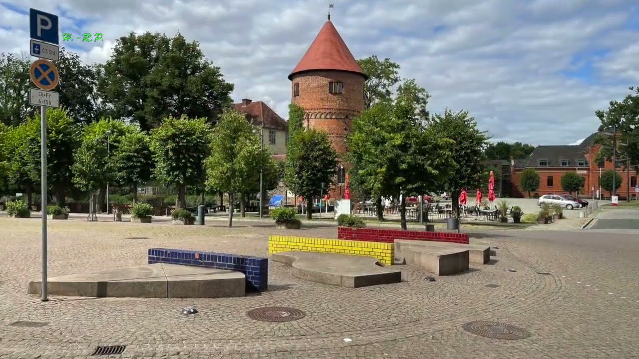 Lübz, eine Kleinstadt im Landkreis Ludwigslust-Parchim in Mecklenburg-Vorpommern