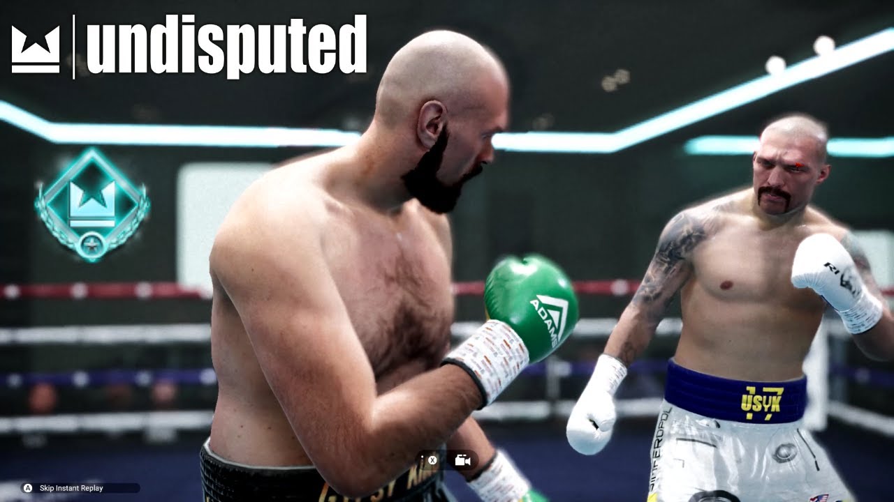 Fury vs Usyk FULL FIGHT Undisputed Boxing Game A.I #undisputedboxinggame