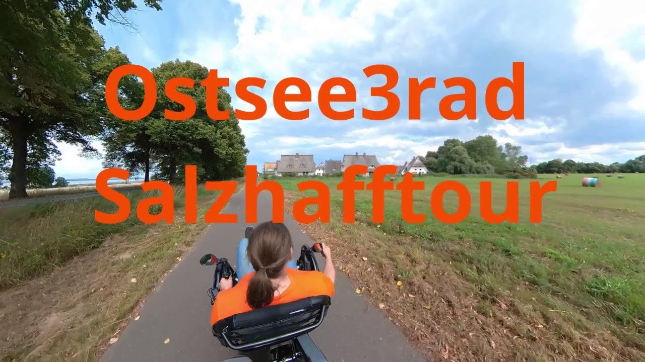 Radfernweg - Ostsee mit dem Liegedreirad durch das Salzhaff