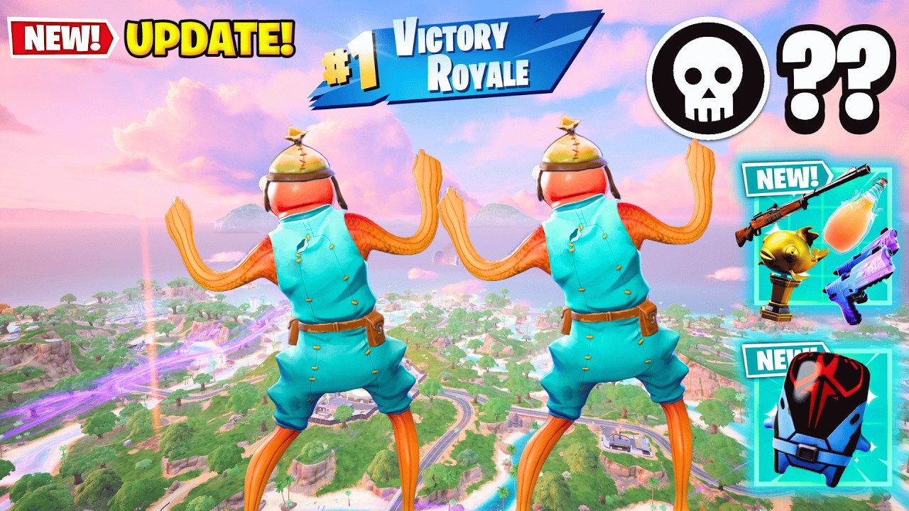 FISHSTICK + FISHSTICK vs NEW MYTHICS AND SPRITES! (NEW!! Fortnite Chapter 7 Season 3)