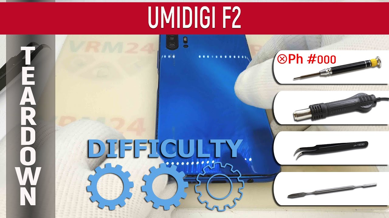 UMIDIGI F2 📱 Teardown Take apart Tutorial