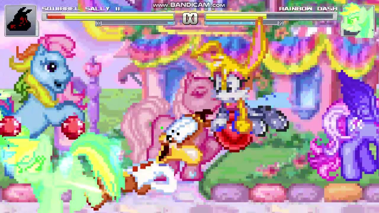 MUGEN Squirrel Sally II VoiceP VS Rainbow Dash