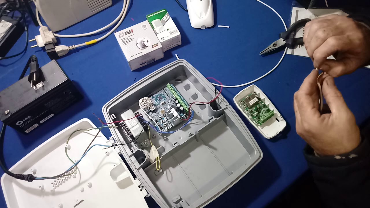Instalaçao alarme wi fi aw6 compatec fabfer serralheria parte 1