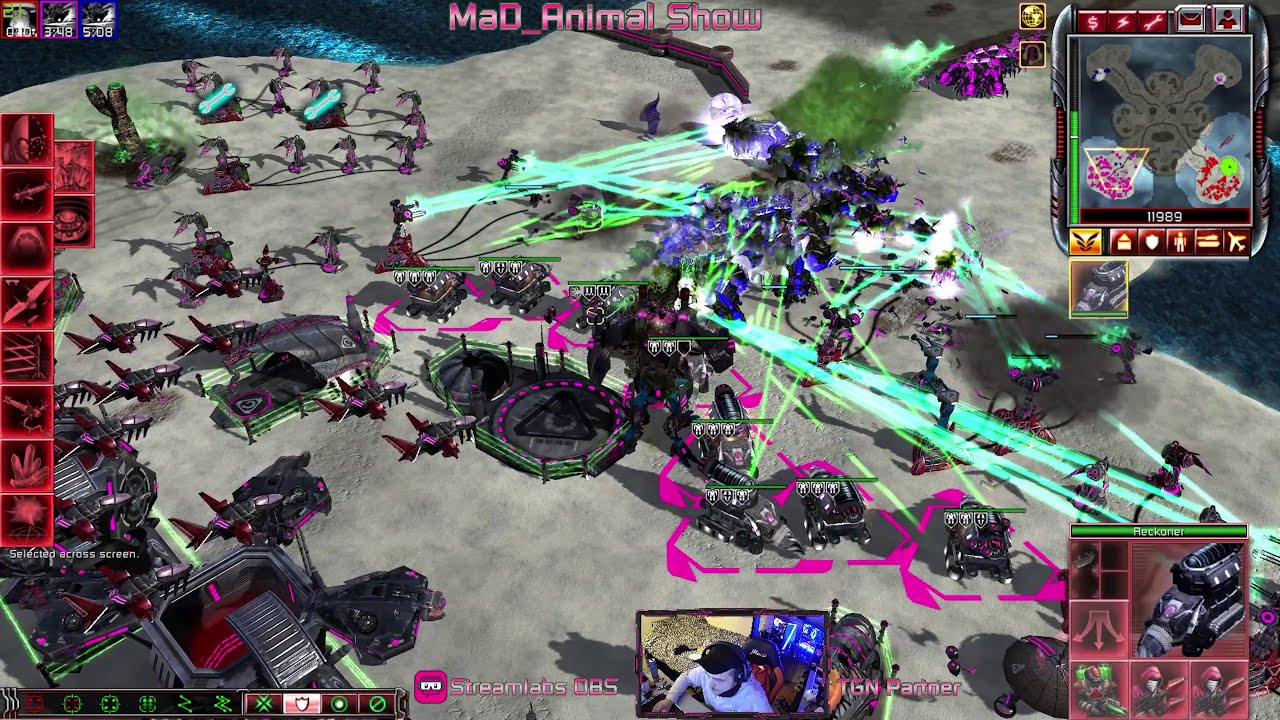 Twitch Live Stream #1 Kane's Wrath Chemical Warfare 4.8.9 (2v2) Online Toxic Division vs OverLord