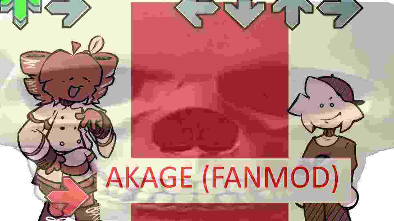 FNF AKAGE (FANMOD) - Akage Gameplay