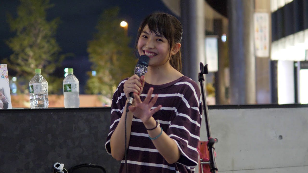 三阪咲「Shape of You (Ed Sheeran)」2018/08/14 MUSIC BUSKER IN UMEKITA うめきた広場