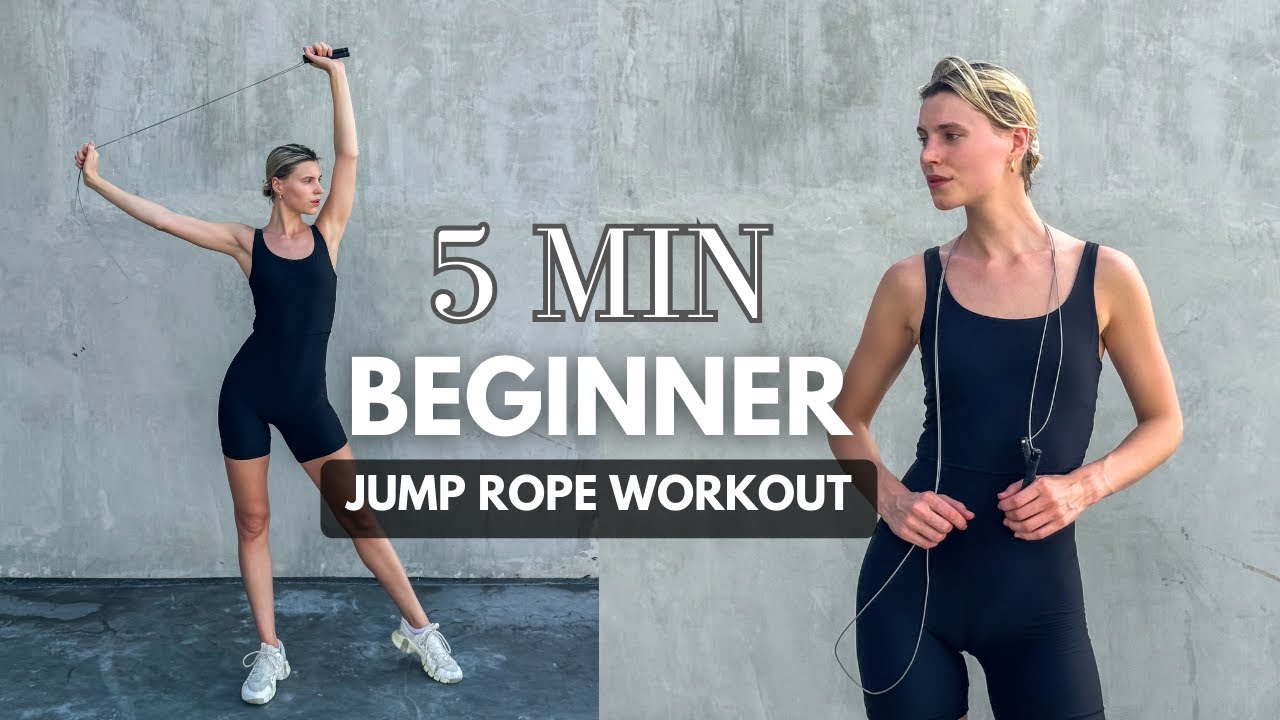 5 MIN Beginner JUMP ROPE WORKOUT | Get Toned, Burn Calories | Ieke Booij