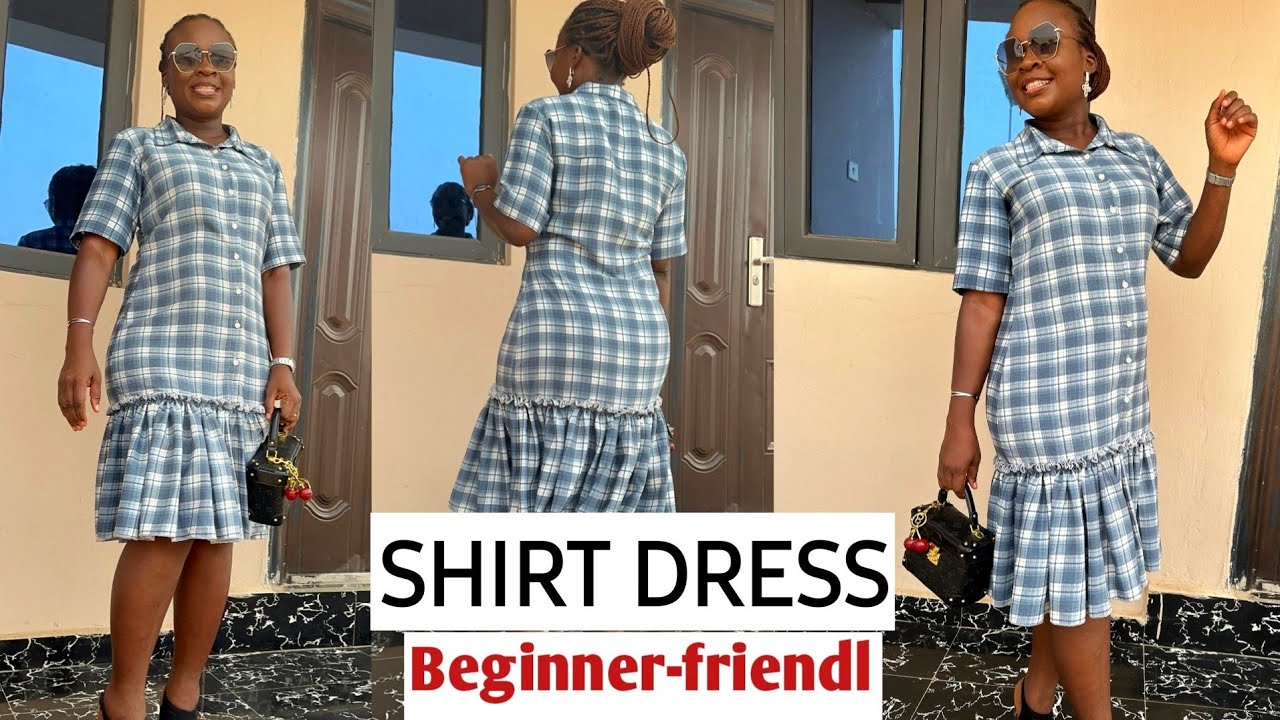 How to Cut and Sew a Shirt Dress with Ruffles | Step-by-Step Sewing Tutorial