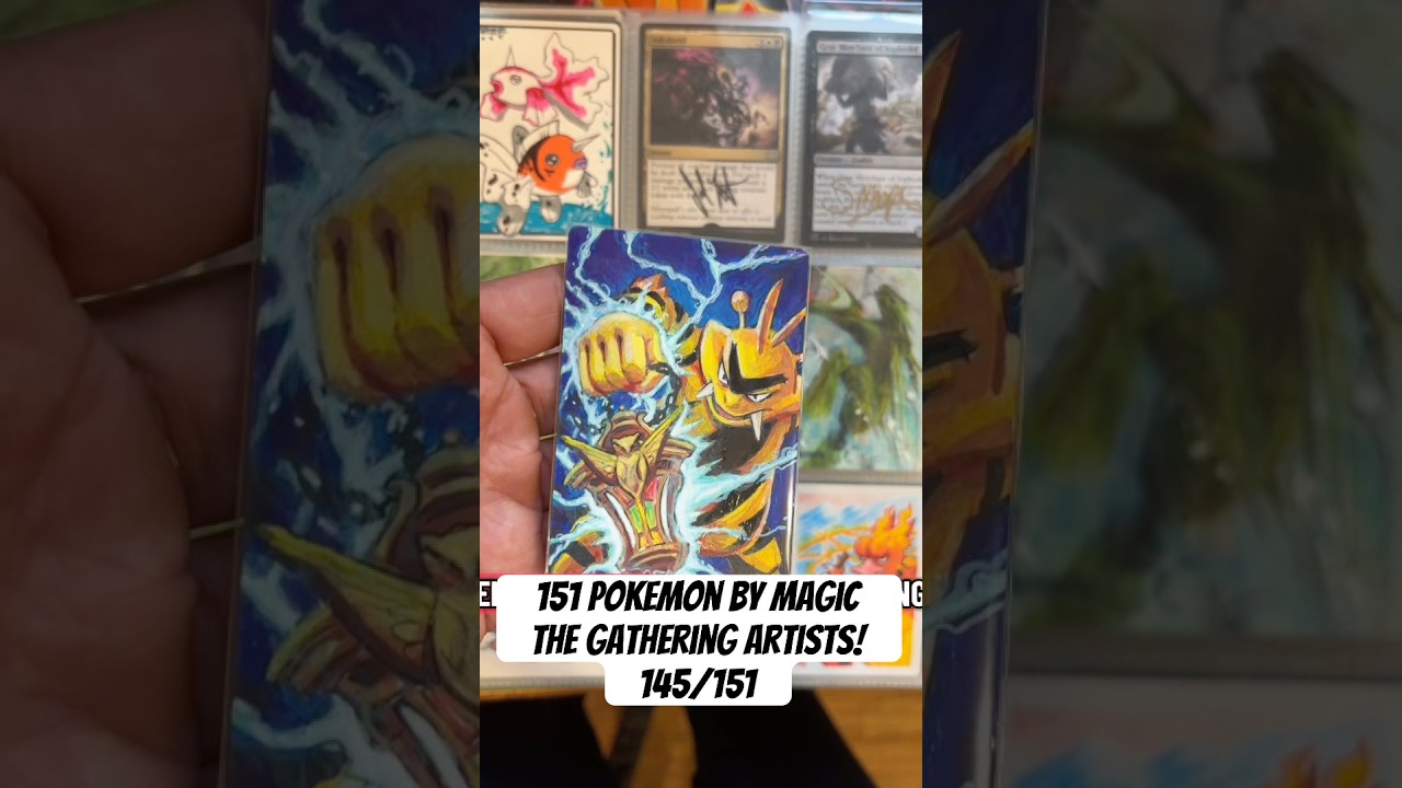 Почти завершили создание нашей коллекции из 151 покемона от художников Magic the Gathering! 