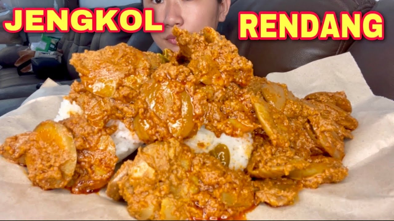 JENGKOL LUNAK ! 🔥 MUKBANG JENGKOL RENDANG DENGAN NASI HANGAT , LUAR BIASA ENAK BANGET ! #jejezhuang