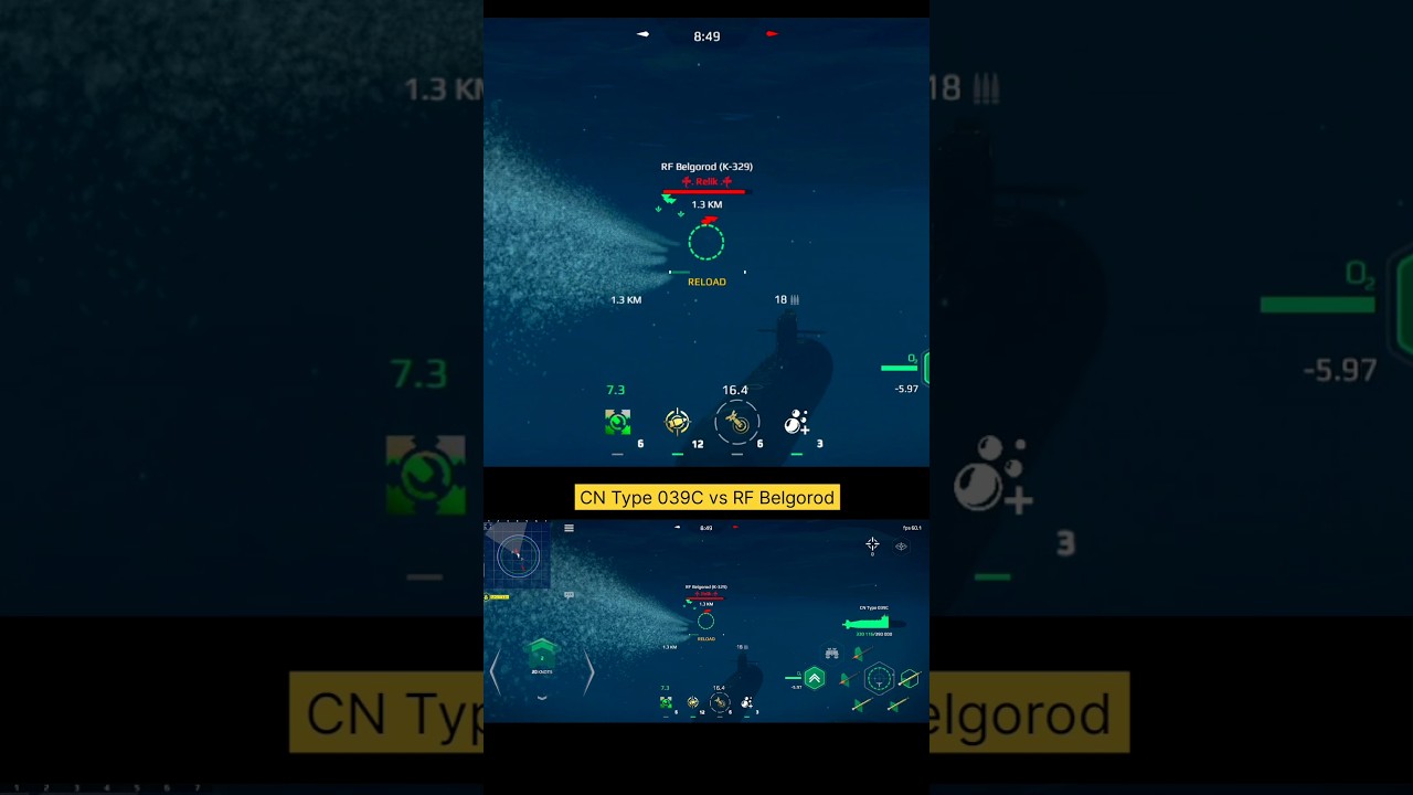 CN Type 039C vs RF Belgorod - #modernwarships #cntype039c #rfbelgorod
