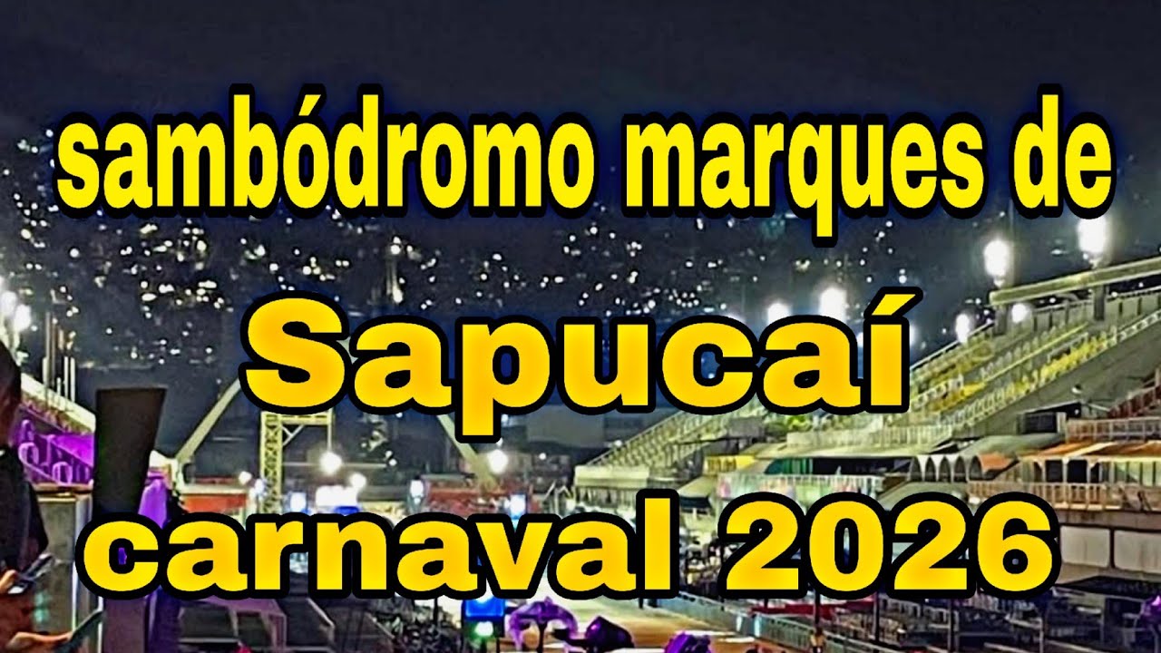 Carnaval 2026 sambódromo marques de Sapucaí 