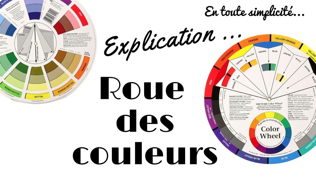 Astuce pour l'utilisation de la roue des couleurs en toute simplicité pour le coloriage et le scrap