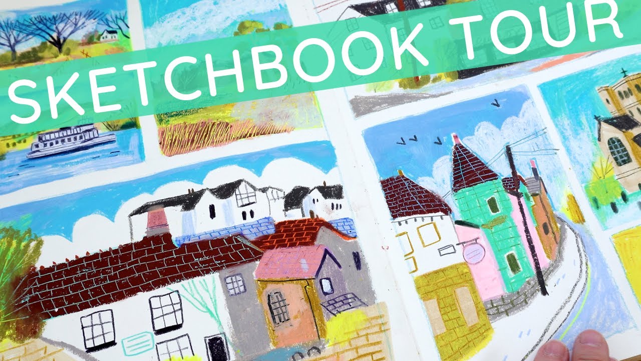 Sketchbook Tour + Painting the Cover!