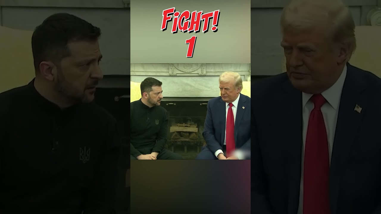Political Showdown: Zelensky and Trump Face Off! #trump #zelensky